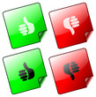 Thumbs UP & DOWN icons - vector