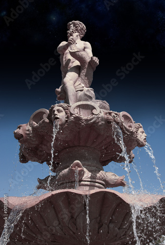 Photo: Mythologic Roman Statue Looking the Stars Mythologic Roman Statue Looking the Stars