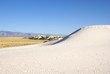 Sand dunes and vegetation White Sands National Monument USA