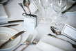 Wedding breakfast table setting Wedding breakfast table setting