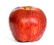 fresh red apple isolated on white background