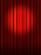Spotlight on stage curtains