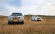 land cruiser in steppe