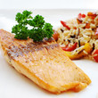 lachsfilet mit reisgemüse