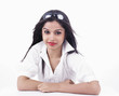portrait of a pretty asian girl of indian origin