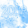 2009 fond poussière bleu