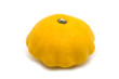 scallop squash on white background
