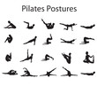 20 Various Pilates Postures Positions Vector Illustration 20 Various Pilates Postures Positions Vector Illustration