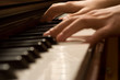 Pianists' hand playing the piano Pianists' hand playing the piano