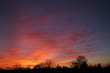 Sonnenuntergang mit Wolkenformation