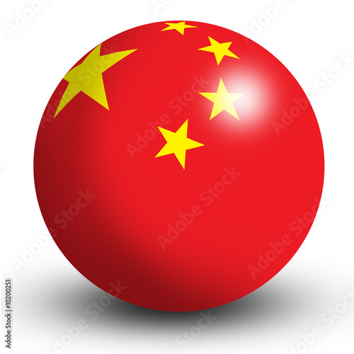 Chinese Flag Button