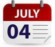 Independence Day Calendar Icon