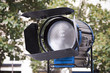 On set of an outdoor television production