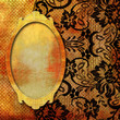 retro lacy background with frame