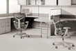 part of modern office interior- sepia toned