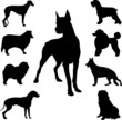 dog silhouette vector dog silhouette vector