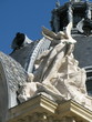 Statue de Femme ailée, toit du Petit Palais, Paris, France.