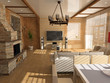 modern interior (computer generated image) modern interior (computer generated image)