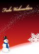 Weihnachtskarte Schneemann