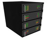 Small Web Hosting Server Rack on white