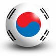 South Korean Flag orb Button Icon