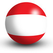 Austria Flag orb Button Icon