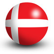 Denmark flag orb Button Icon