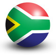 South Africa flag orb Button Icon