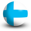 Finland flag orb Button Icon