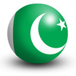 Pakistan flag orb Button Icon