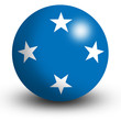 micronesia flag orb Button Icon