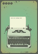 writing background with vintage typewriter