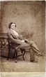 Vintage photo man in the jacket on background.