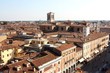 Aerial view of the town of Ferrara, Italy