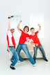 Photo: Enthusiastic sport fans Enthusiastic sport fans