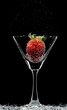 berry and glass berry and glass