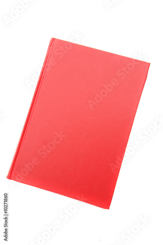 Photo: Photo of an red book on a white background Photo of an red book on a white background