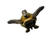 Illustration: 3D illustration of a great sea turtle isolated 3D illustration of a great sea turtle isolated