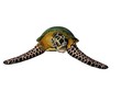 Illustration: 3D illustration of a great sea turtle isolated 3D illustration of a great sea turtle isolated