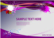 Grunge floral background