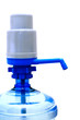 Bottle with water and glitter.