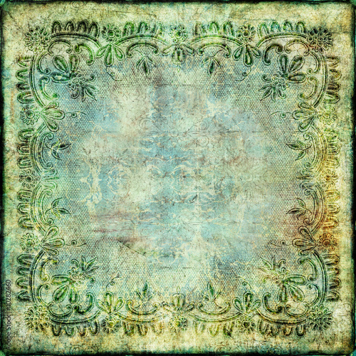 Illustration: vintage green paper background vintage green paper background