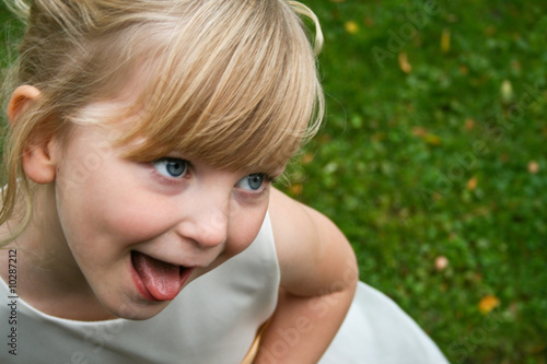 Photo: Funny face flower girl Funny face flower girl