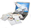 a computer  receiving a lot of spam