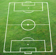 Soccer pitch with perspective smooth surface