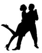 vector illustration of a couple dancing