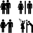 vector male and female signs