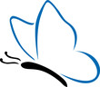 Dessin de papillon bleu