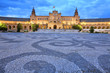 Plaza De Espana at night, Seville
