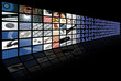 business and technology composition with many images business and technology composition with many images